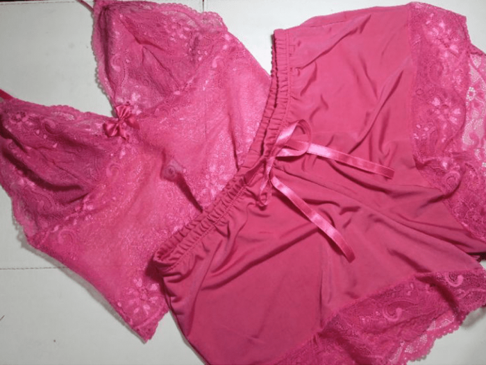 Baby Doll em Liganete Short Doll e Cropped de Renda Raquel Esther Dassa - Image 8