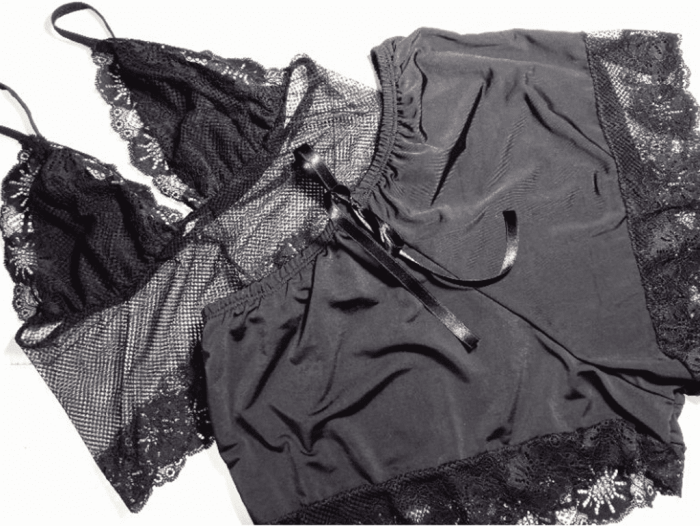 Baby Doll em Liganete Short Doll e Cropped de Renda Raquel Esther Dassa - Image 5