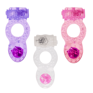 Anel Peniano Com Vibro Duplo Estimulador Anal